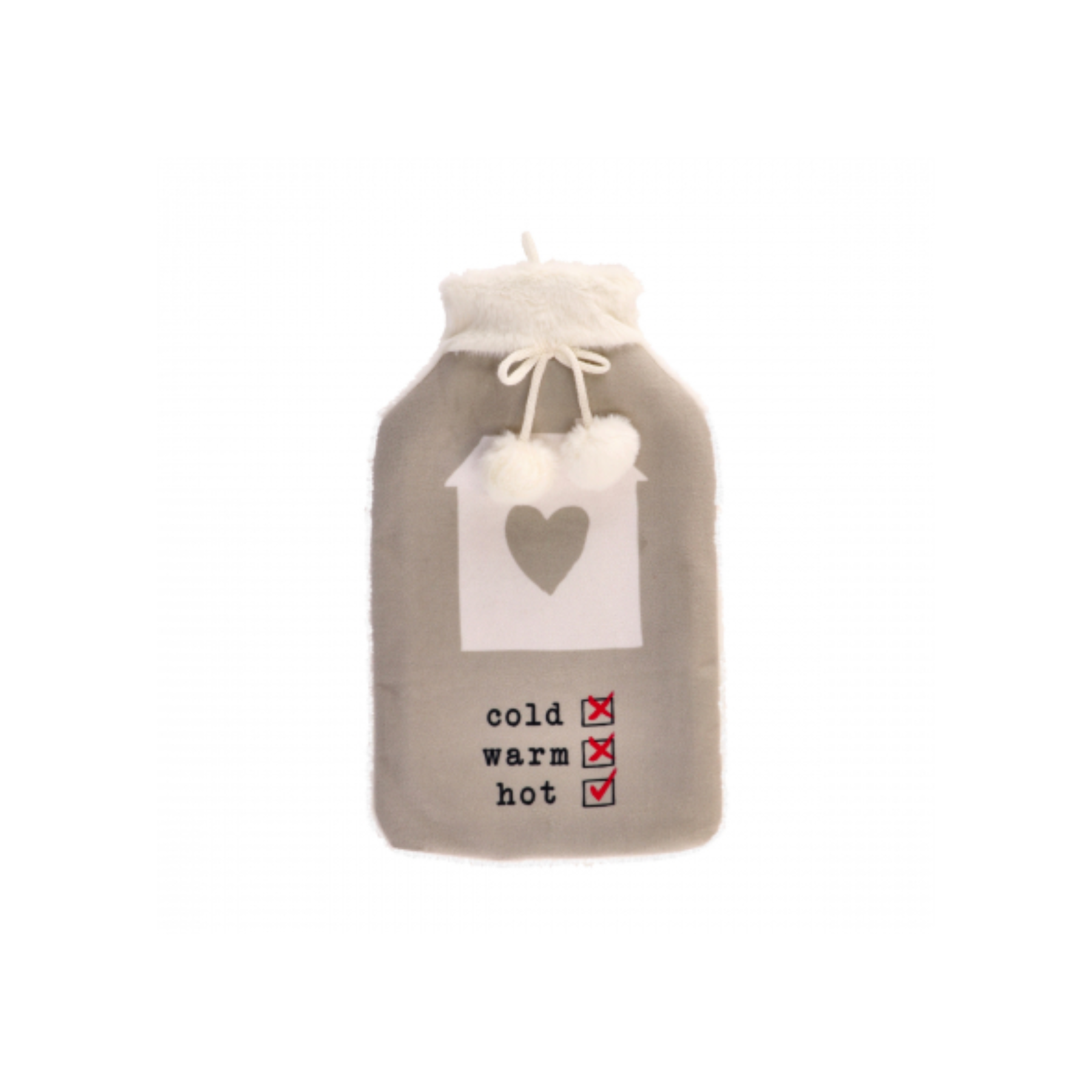 Borsa Acqua Calda Scritte