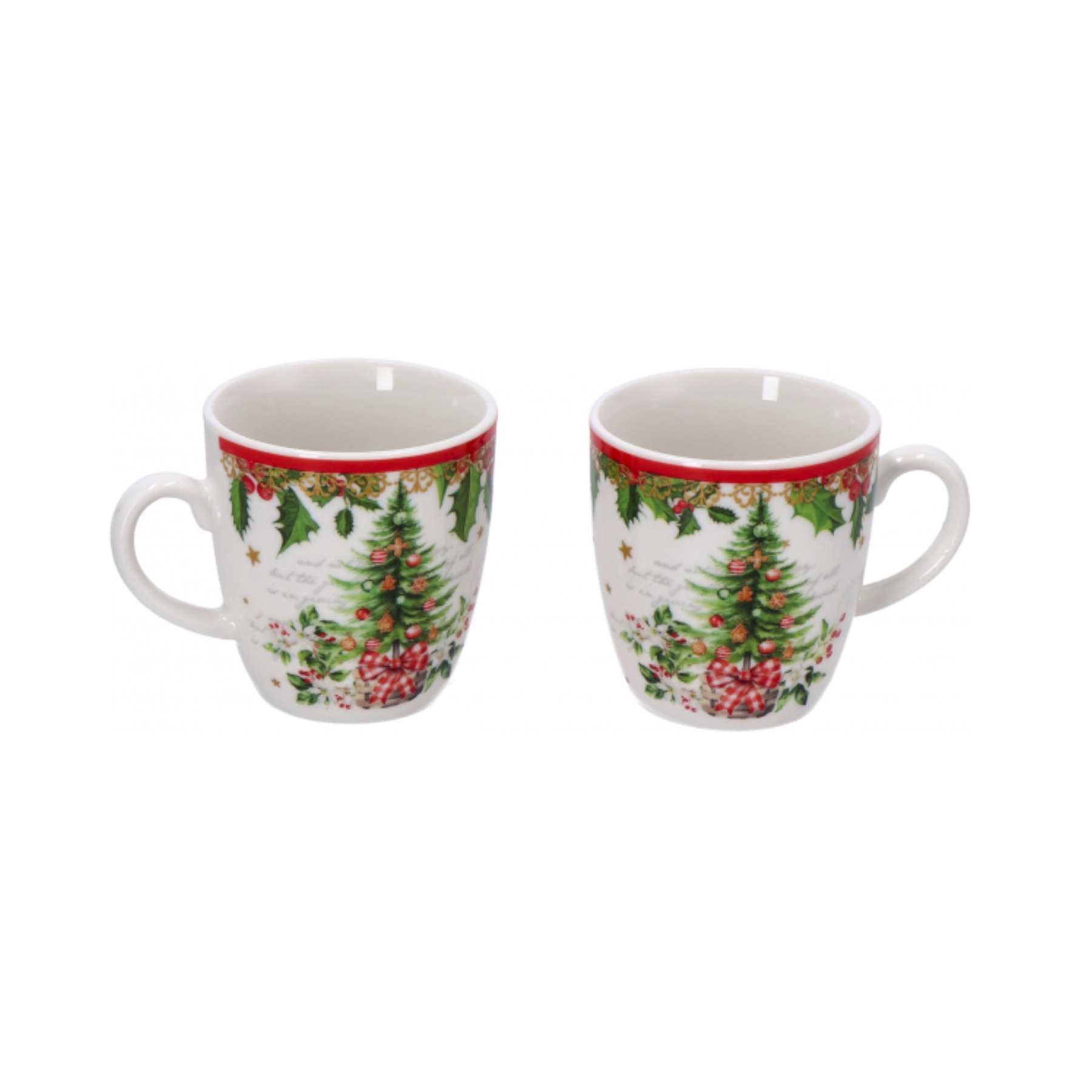 Set 2 Tazzine Classic Christmas