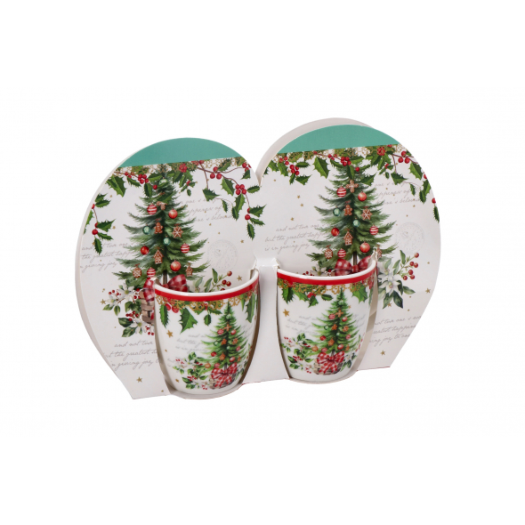 Set 2 Tazzine Classic Christmas
