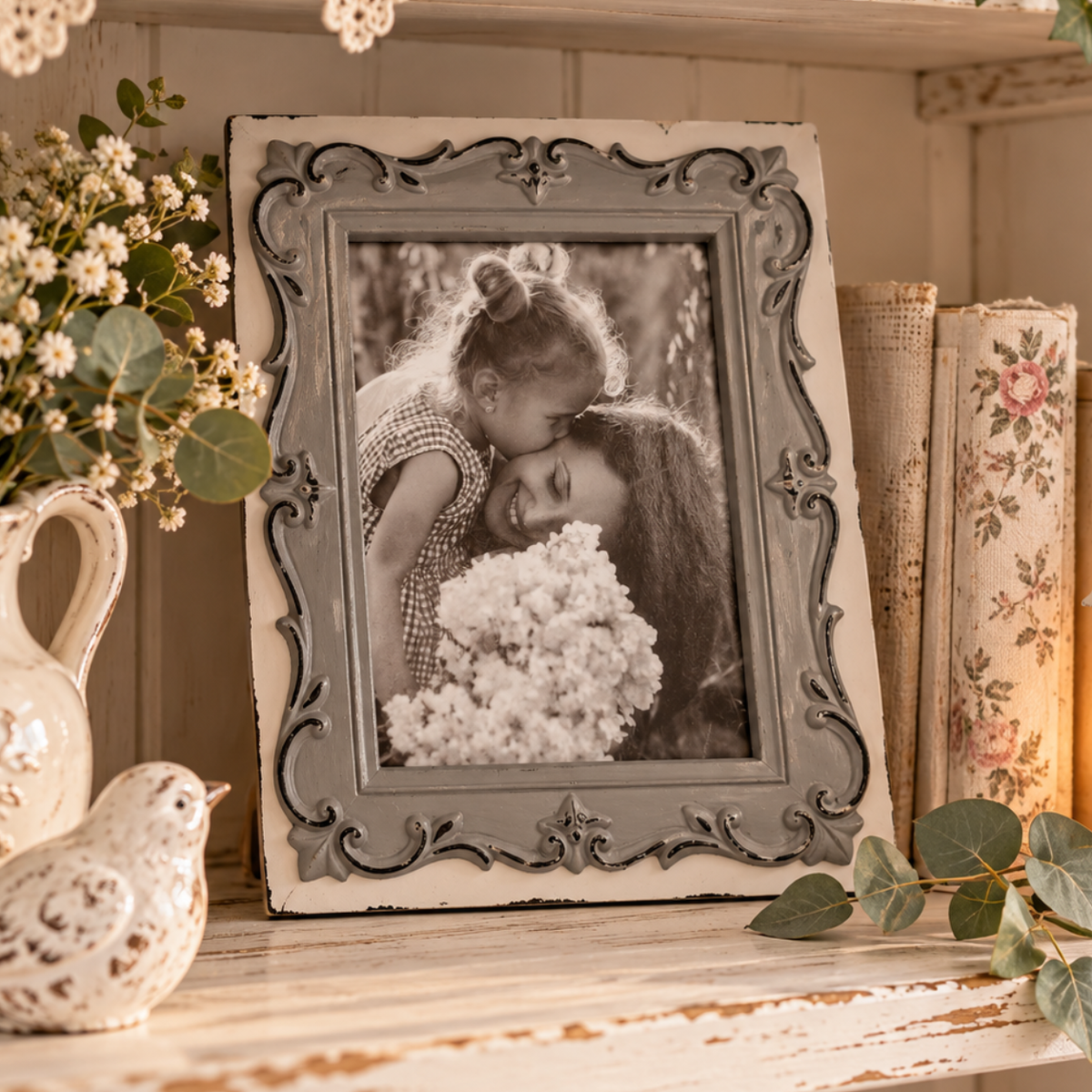 Portafoto Shabby Bicolor