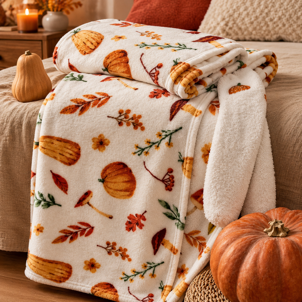 Set Coperta e Calzini Autunno