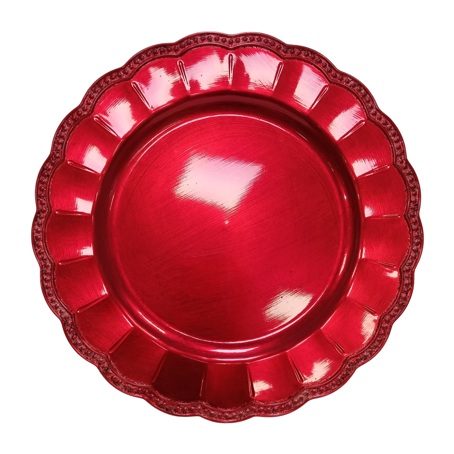 Sottopiatto in Plastica Rosso