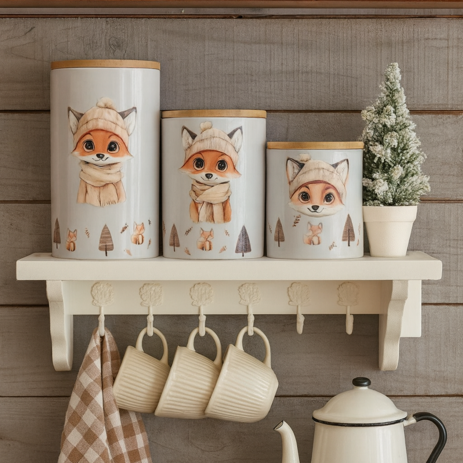 Barattolo Volpe Ceramica