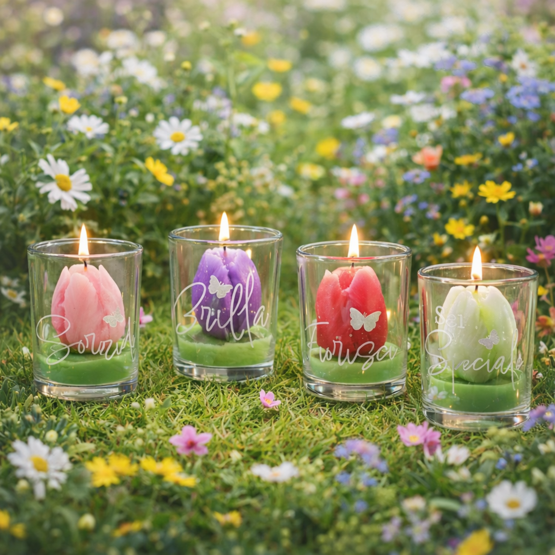 Candela Tulipano in Vasetto