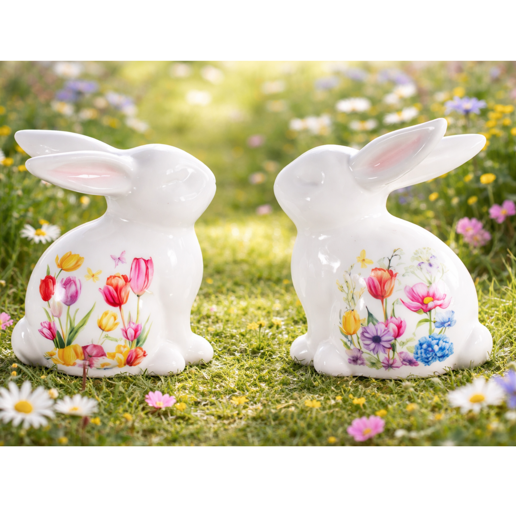 Coniglio Decorativo Tulipani PREORDINE