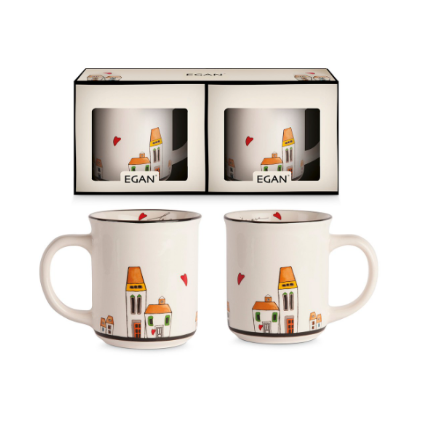 Coppia Mug Le Casette Egan