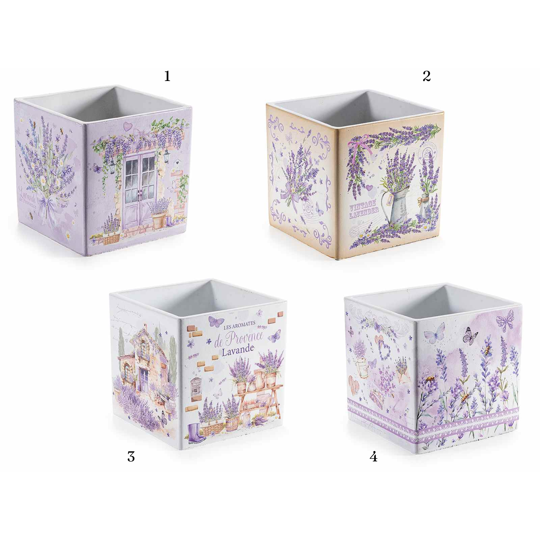 Vaso in Cemento Lavanda