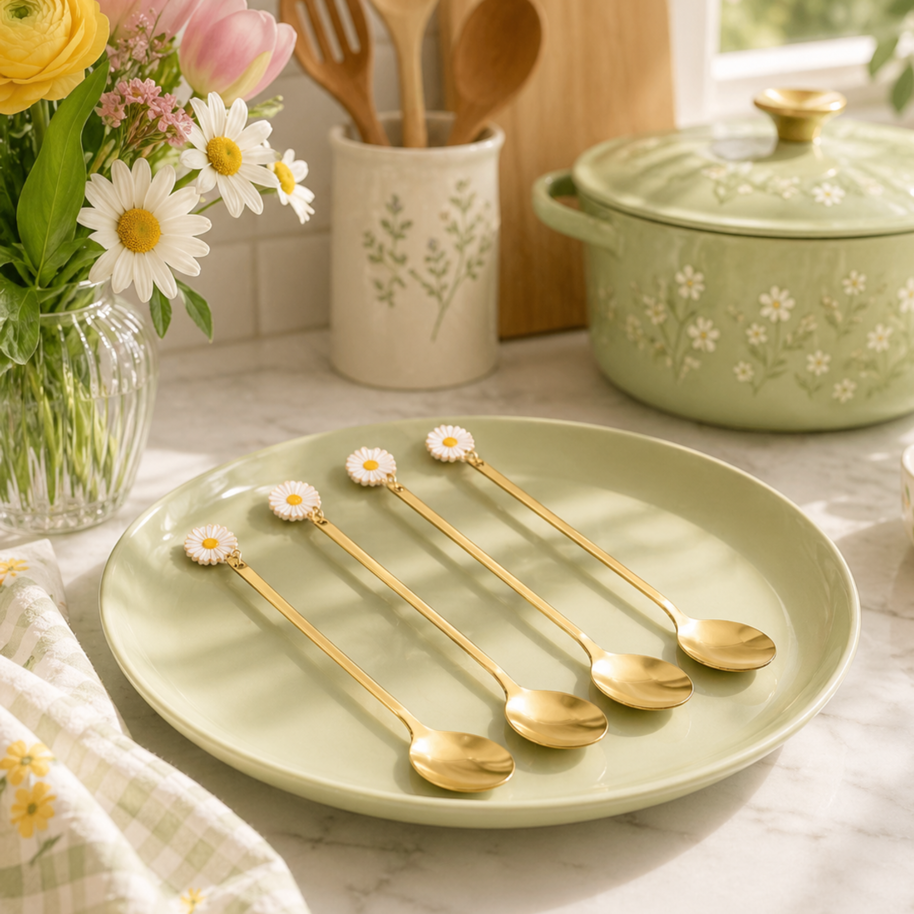 Set 4 Cucchiaini Margherite