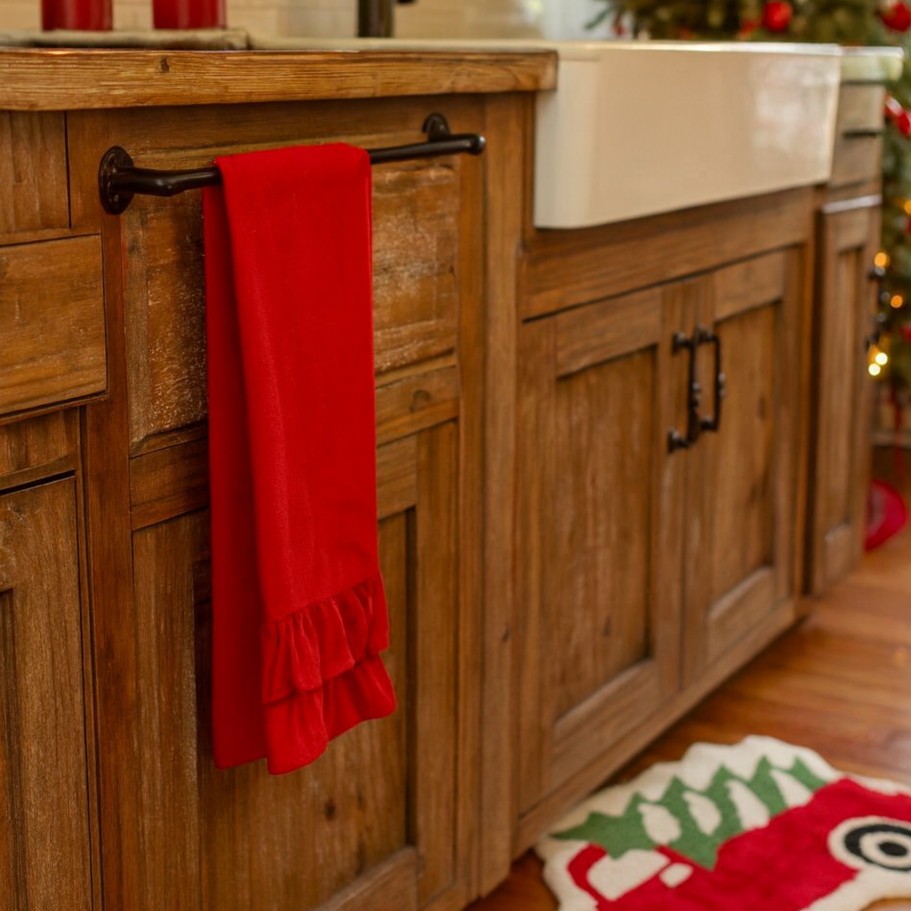 Coppia Strofinacci Rouge Lovely Shabby