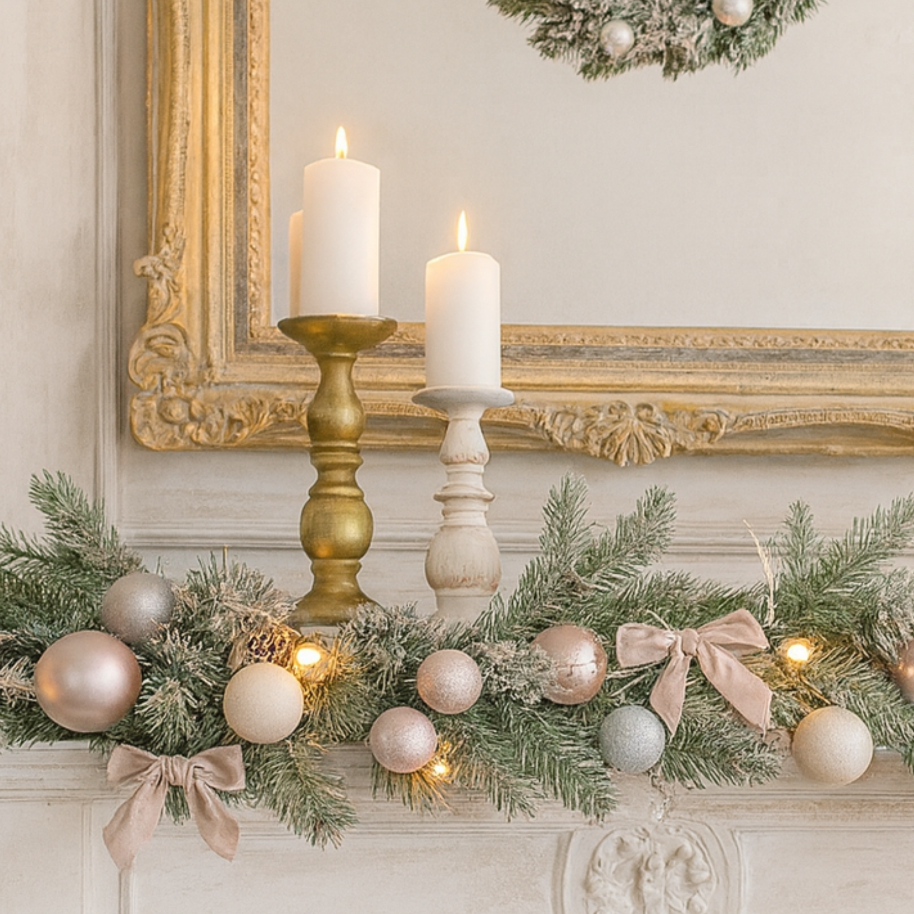 Portacandela Shabby Gold