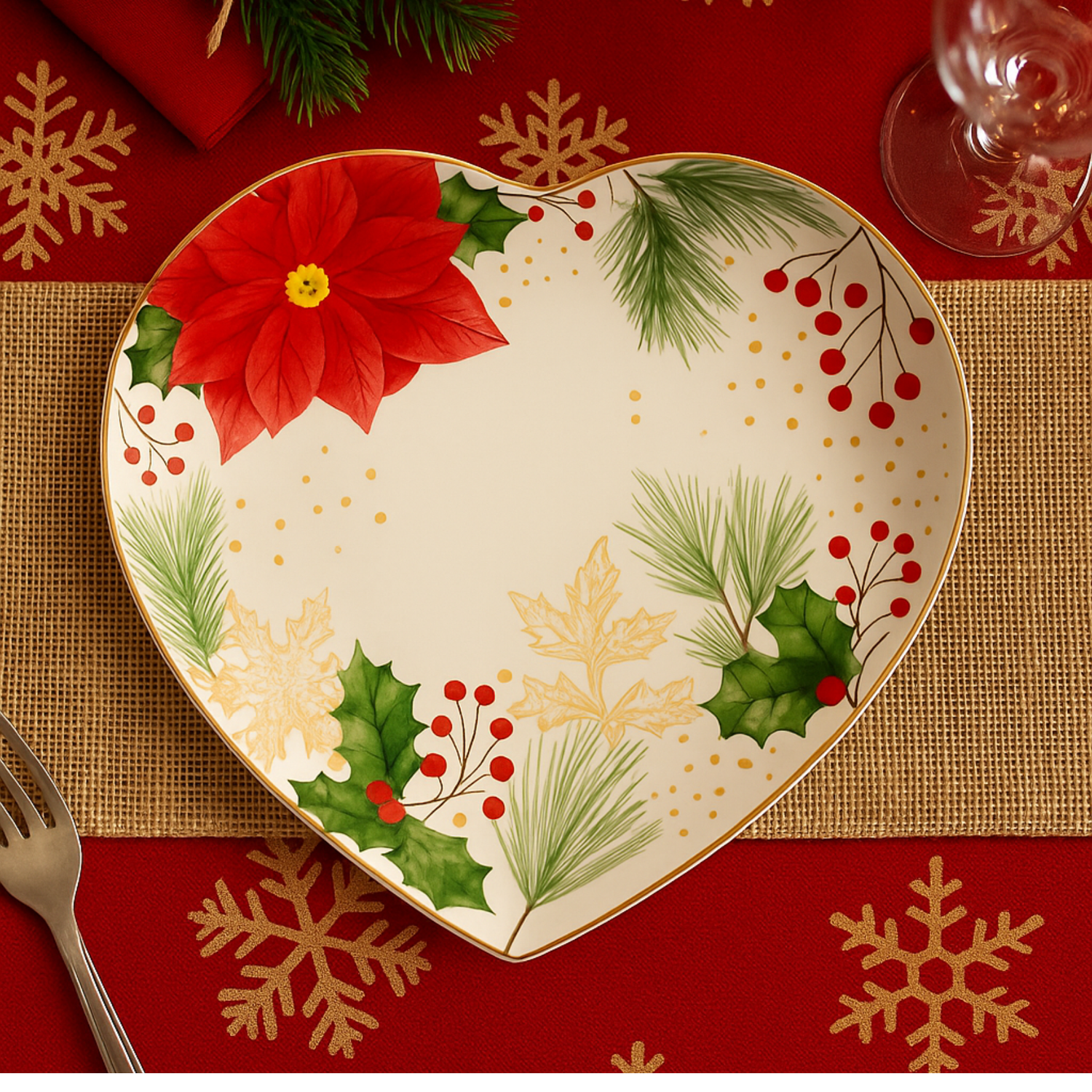 Piattino Classic Christmas