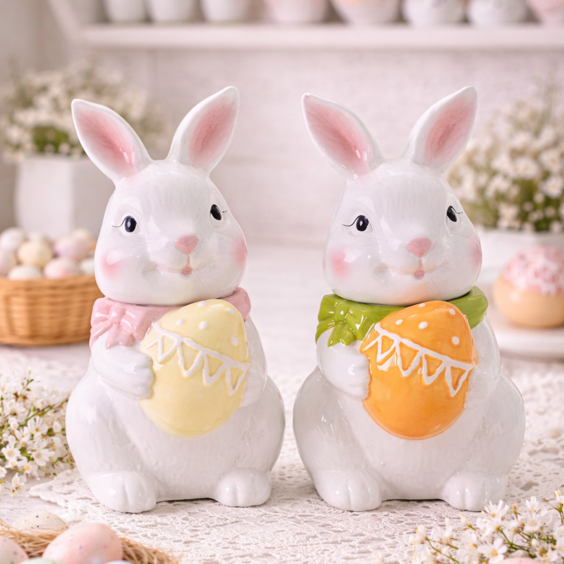 Barattolo Coniglietto Ceramica