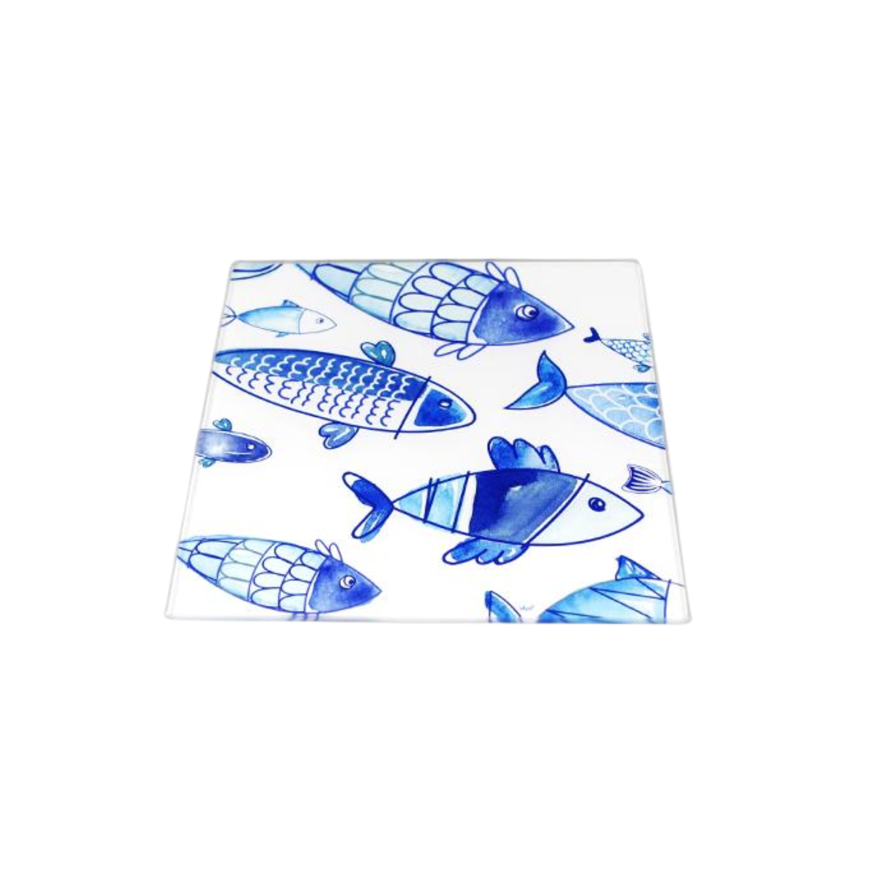 Sottopentola in Vetro Mare Blu