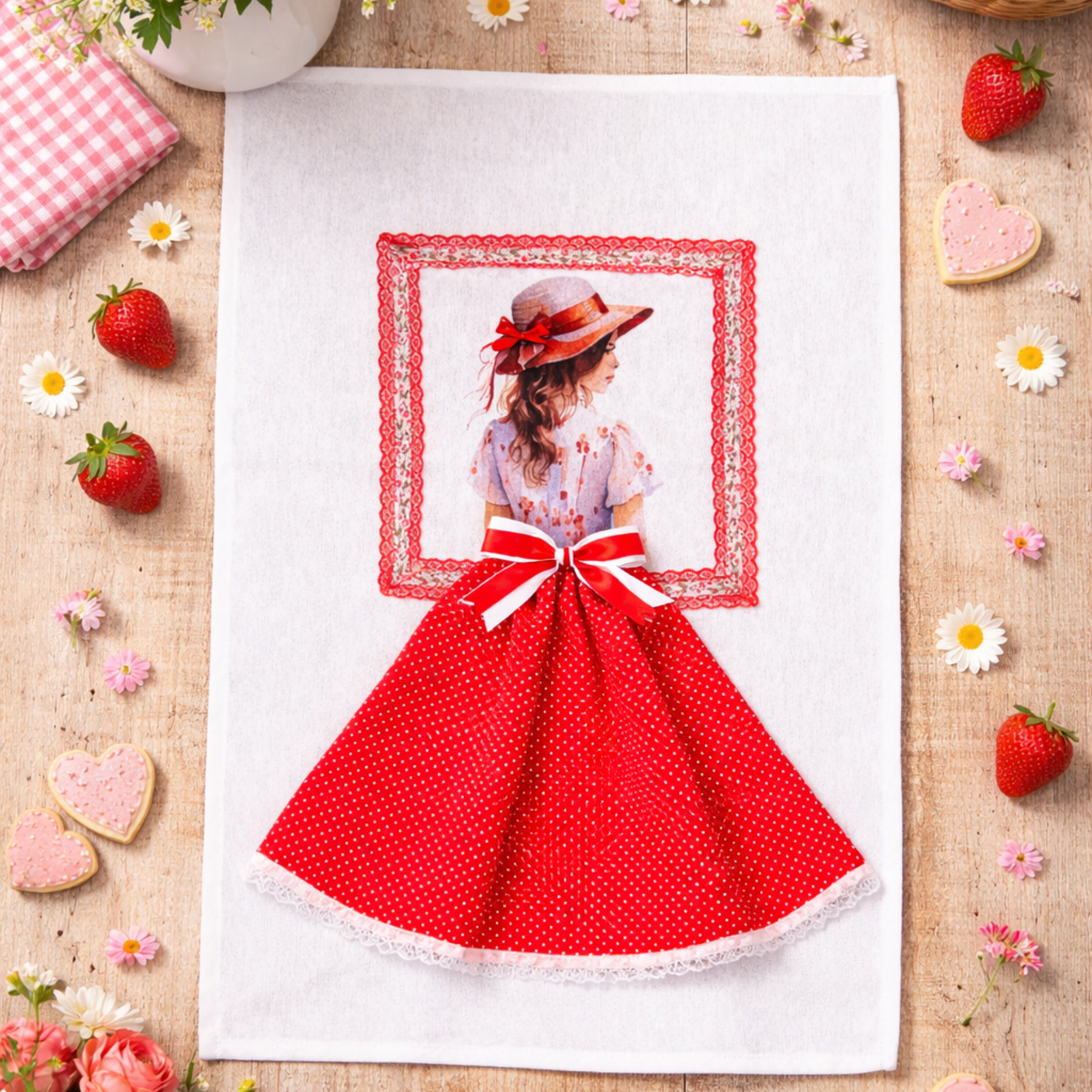 Strofinaccio Lady Flowers