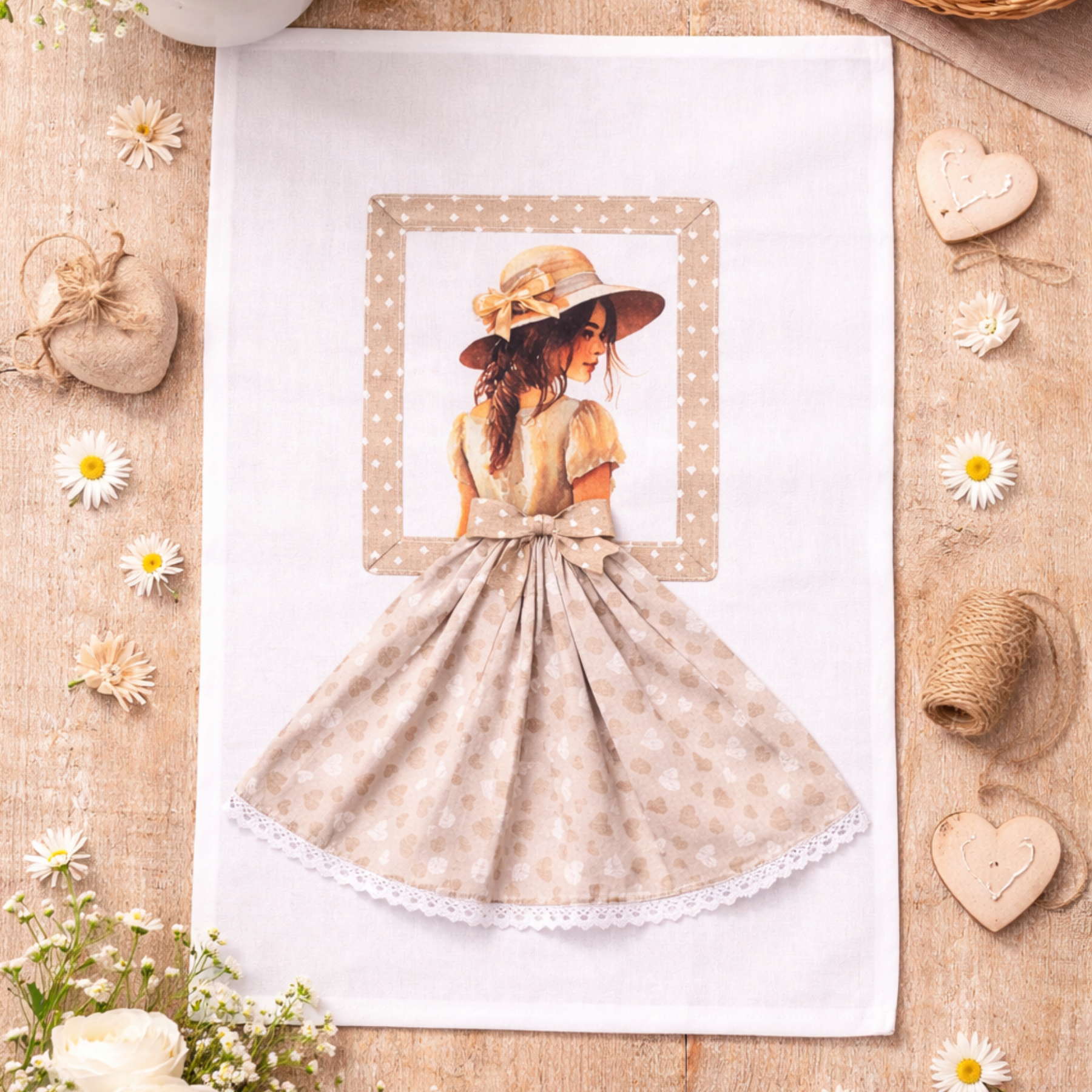 Strofinaccio Lady Flowers