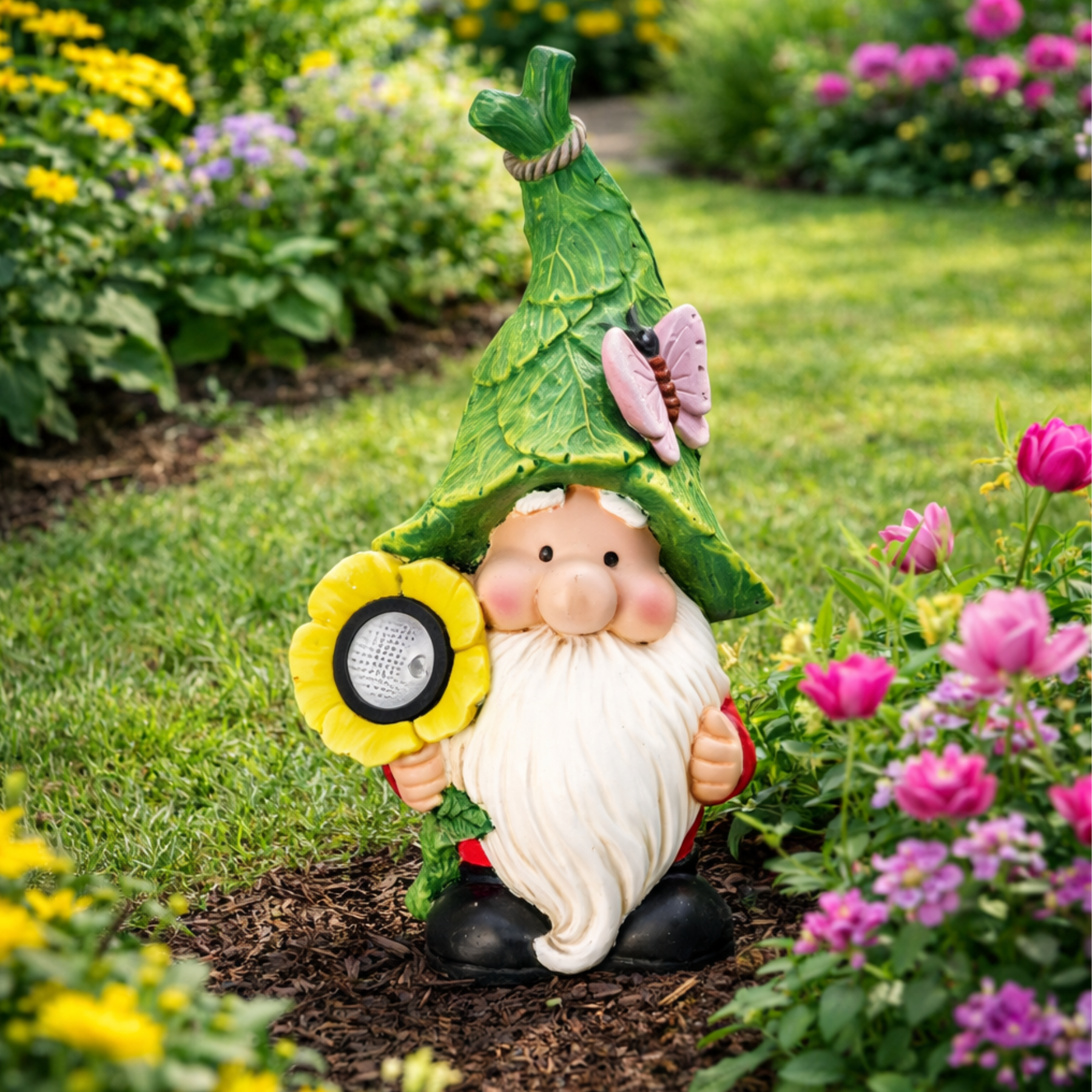 Gnomo in Magnesia con Led