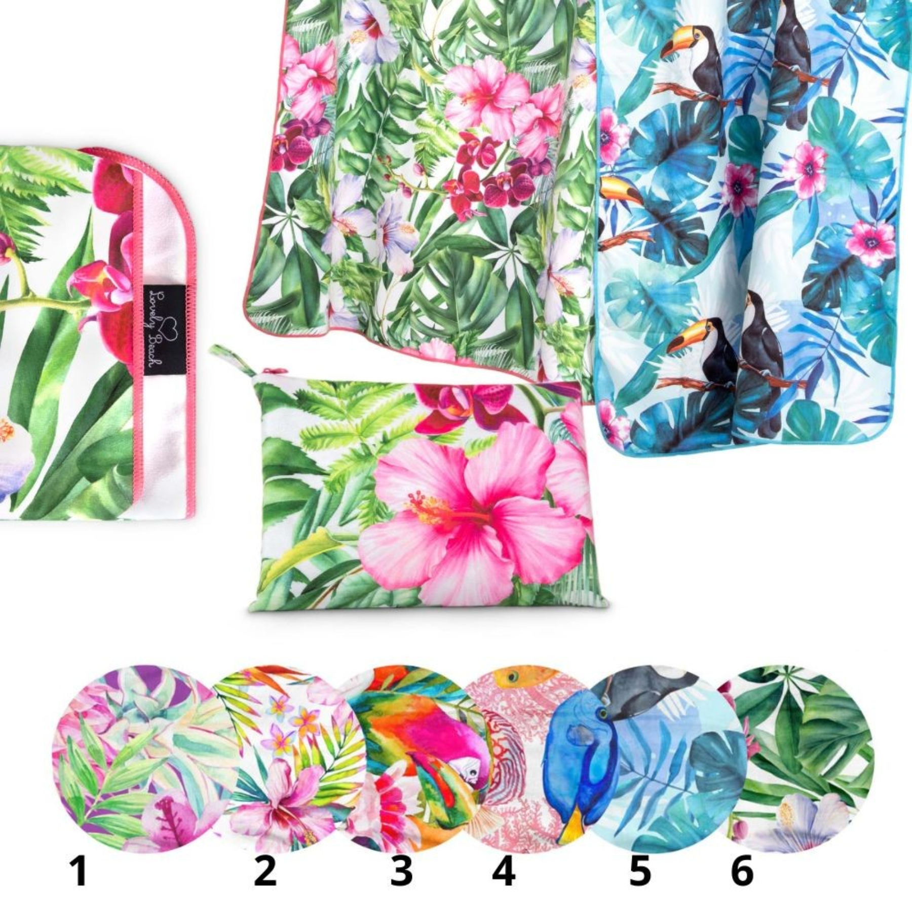 Telo con Pochette Tropicana Lovely Shabby