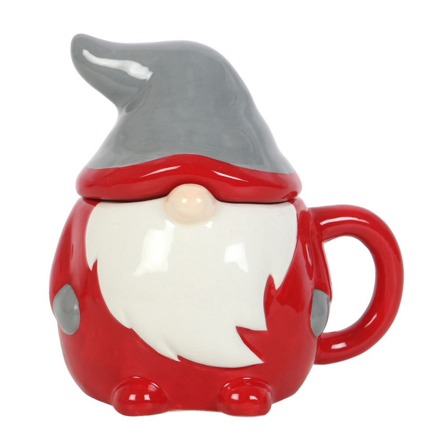 Mug con Coperchio Gnomo Natalizio