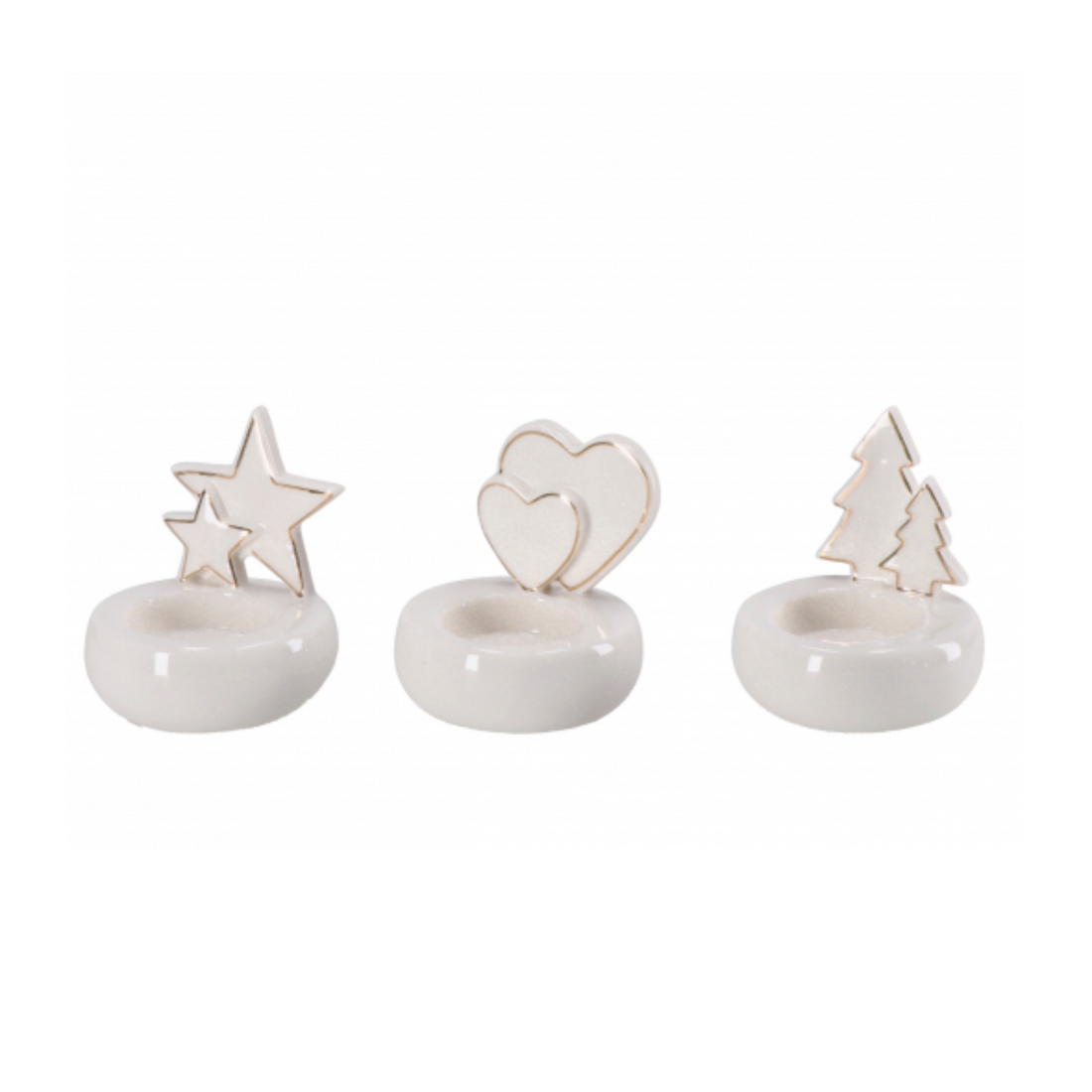 Porta Tea Light Shabby Christmas