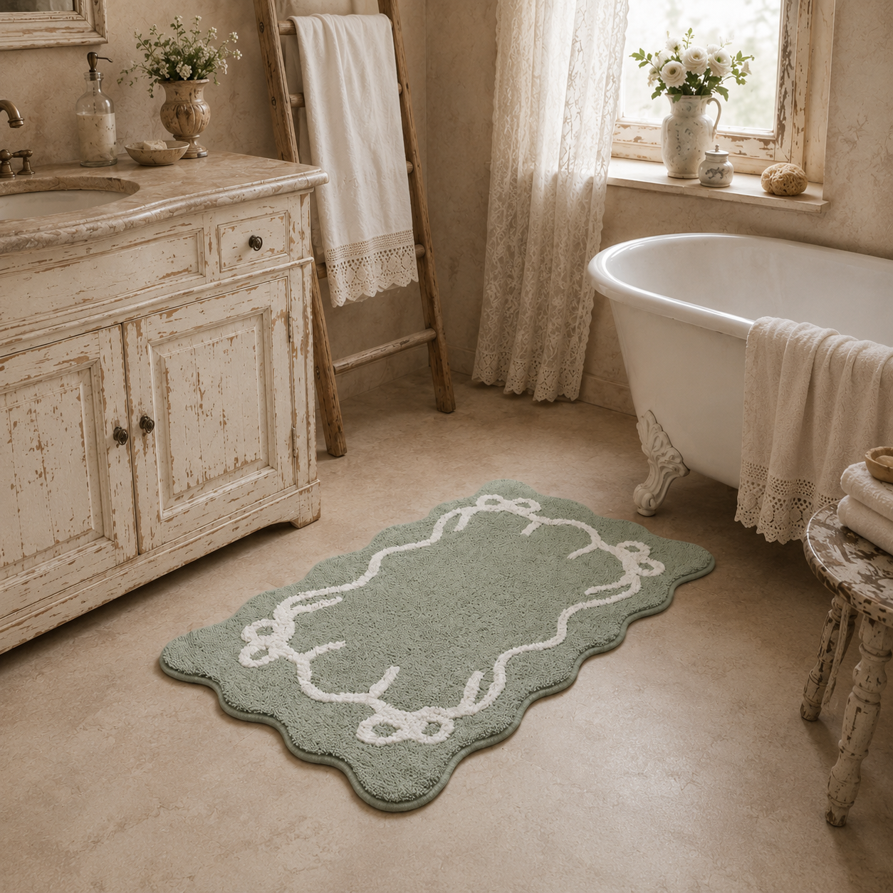 Tappeto Bagno Poesia Lovely Shabby