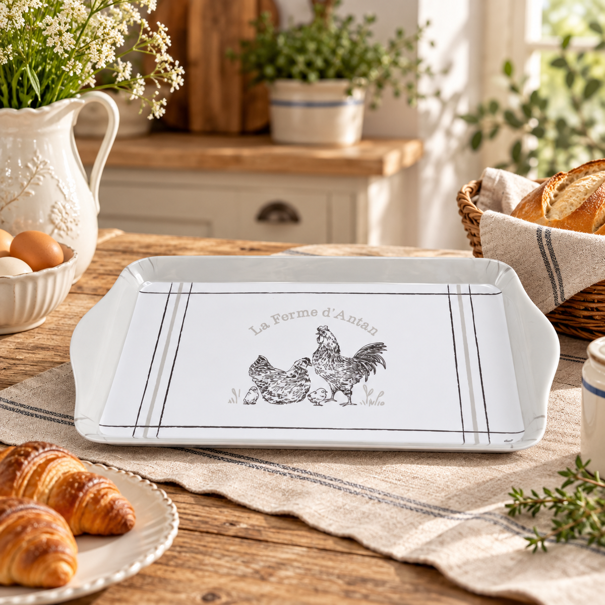Vassoio Melamina Gallina