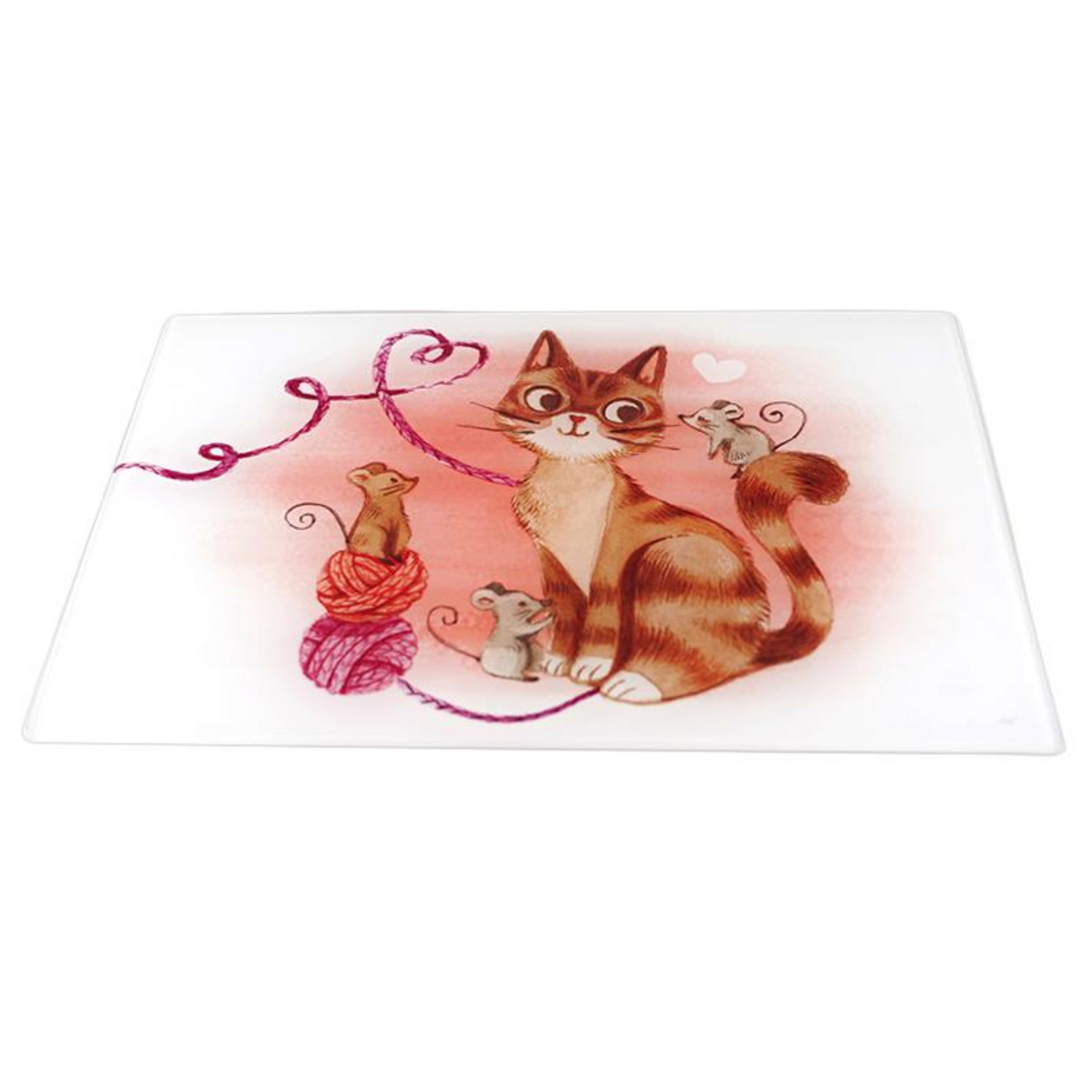Tagliere Vetro Gattino
