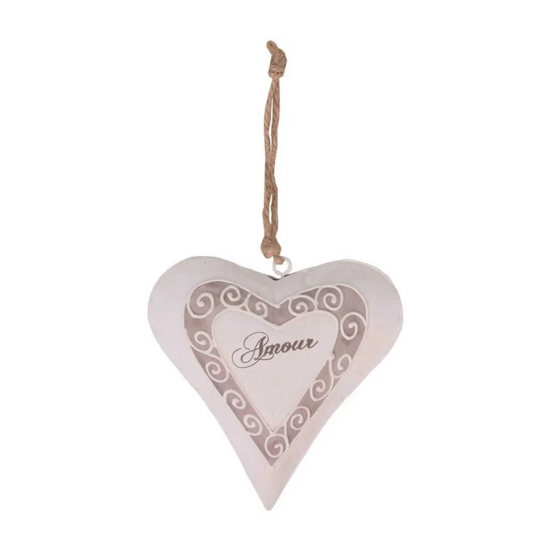 Cuore Decorativo in Metallo Antic Line