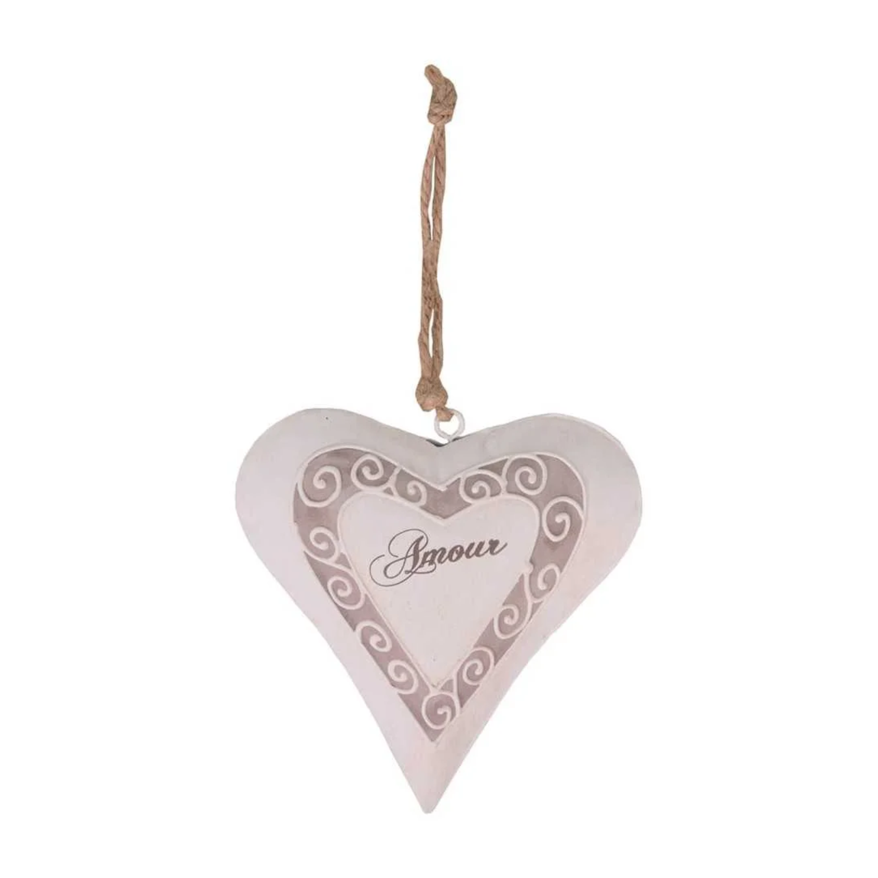 Cuore Decorativo in Metallo Antic Line