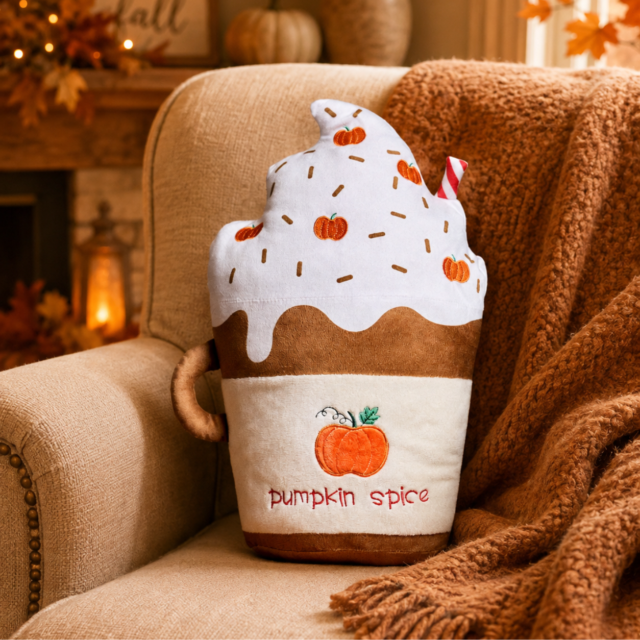 Cuscino Pumpking Spice Lattte