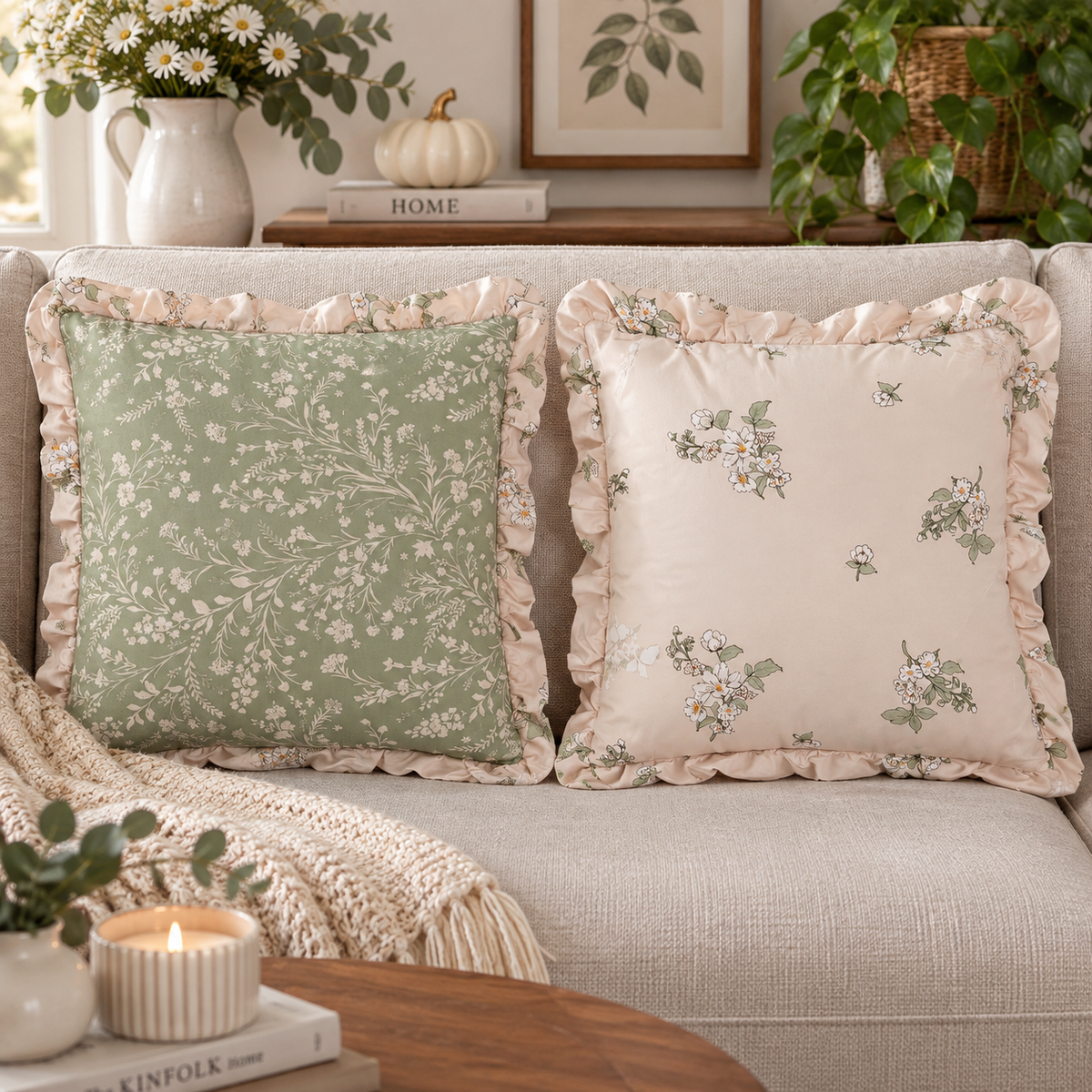 Cuscino Herbes Verde Atelier 17