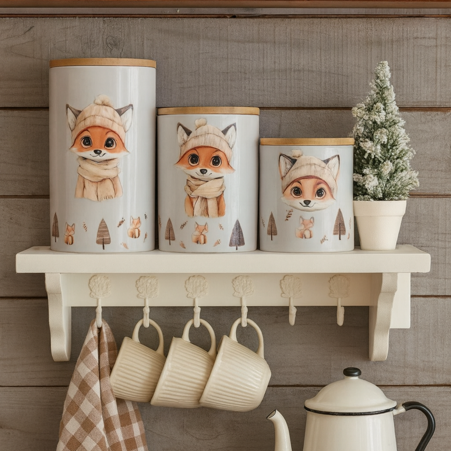 Barattolo Volpe Ceramica