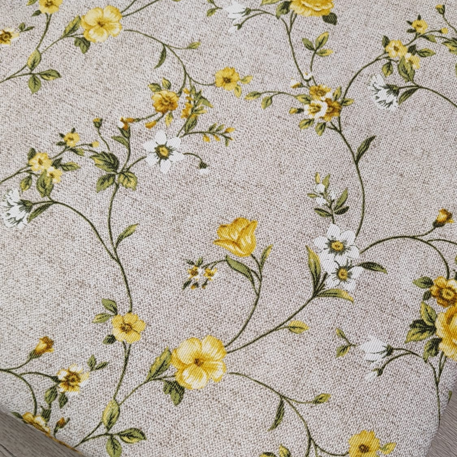 Cuscino Sedia Roselline Gialle