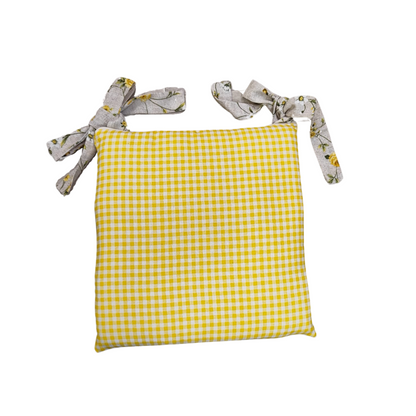 Cuscino Sedia Roselline Gialle