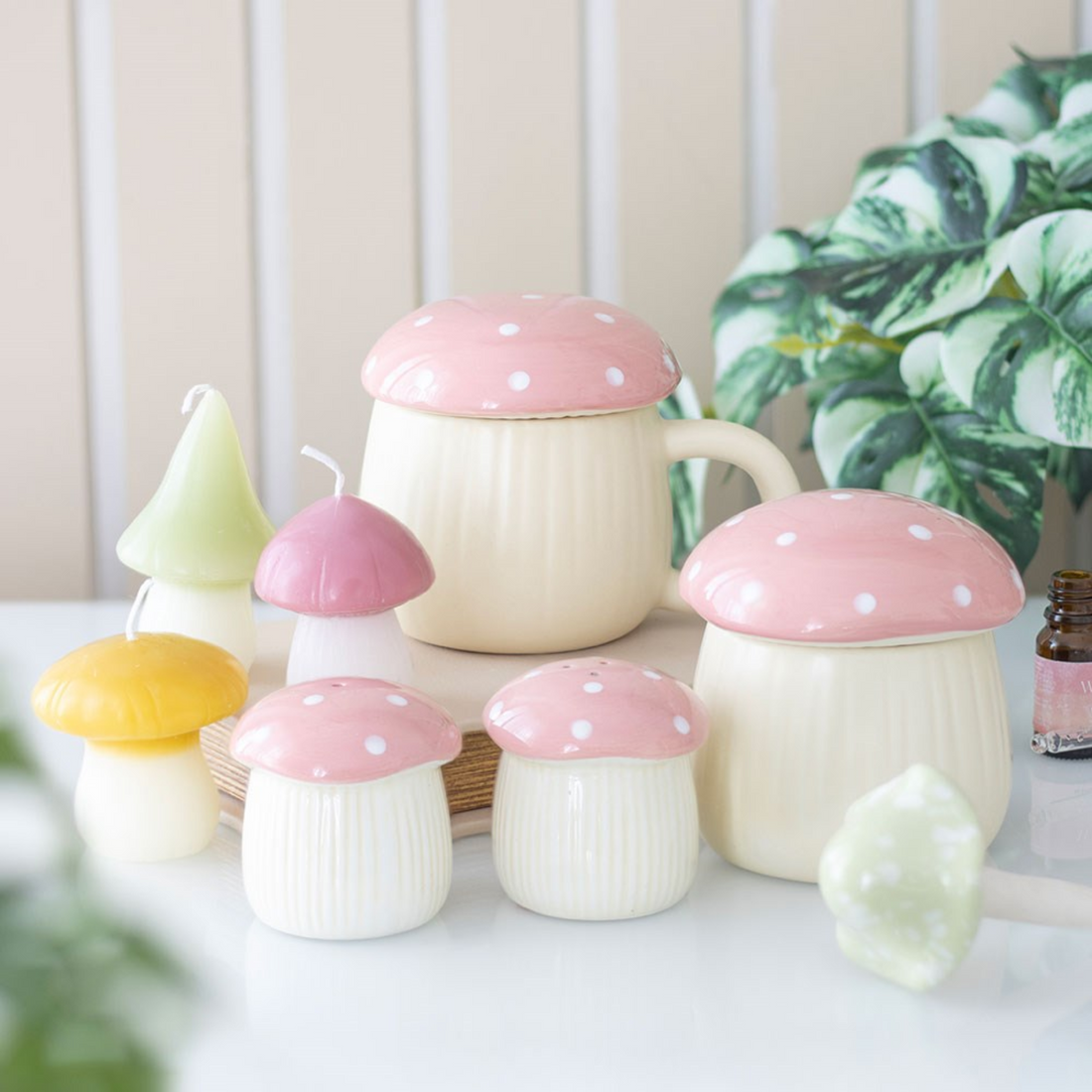Mug Fungo Rosa con Coperchio PREORDINE!