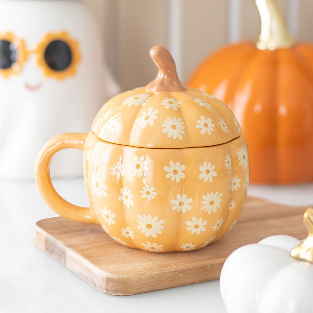 Mug Zucca con Coperchio