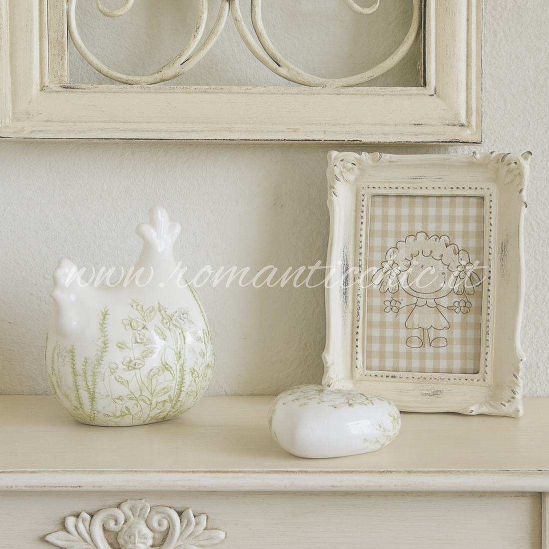 Decorazione Gallina Botanica