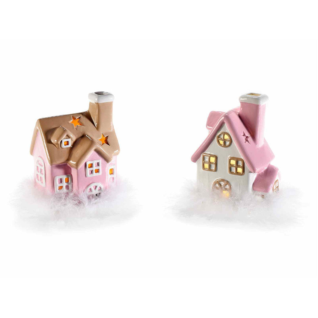 Casetta In Ceramica con Led