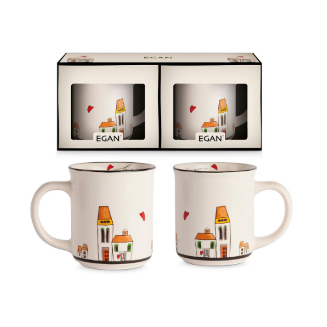 Coppia Mug Le Casette Egan