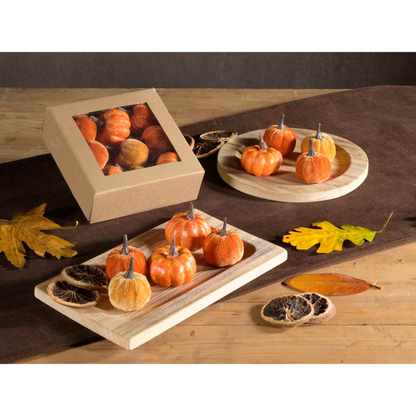Scatola 9 Zucche Decorative