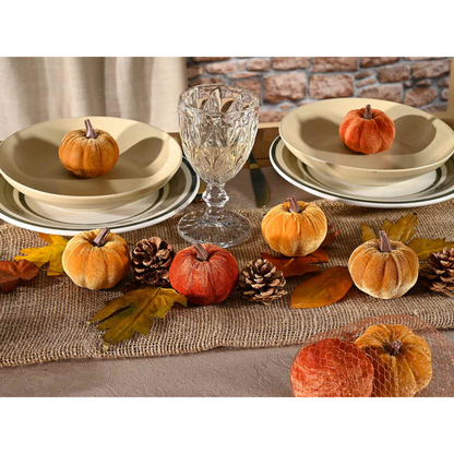 Confezione 8 Zucche Decorative