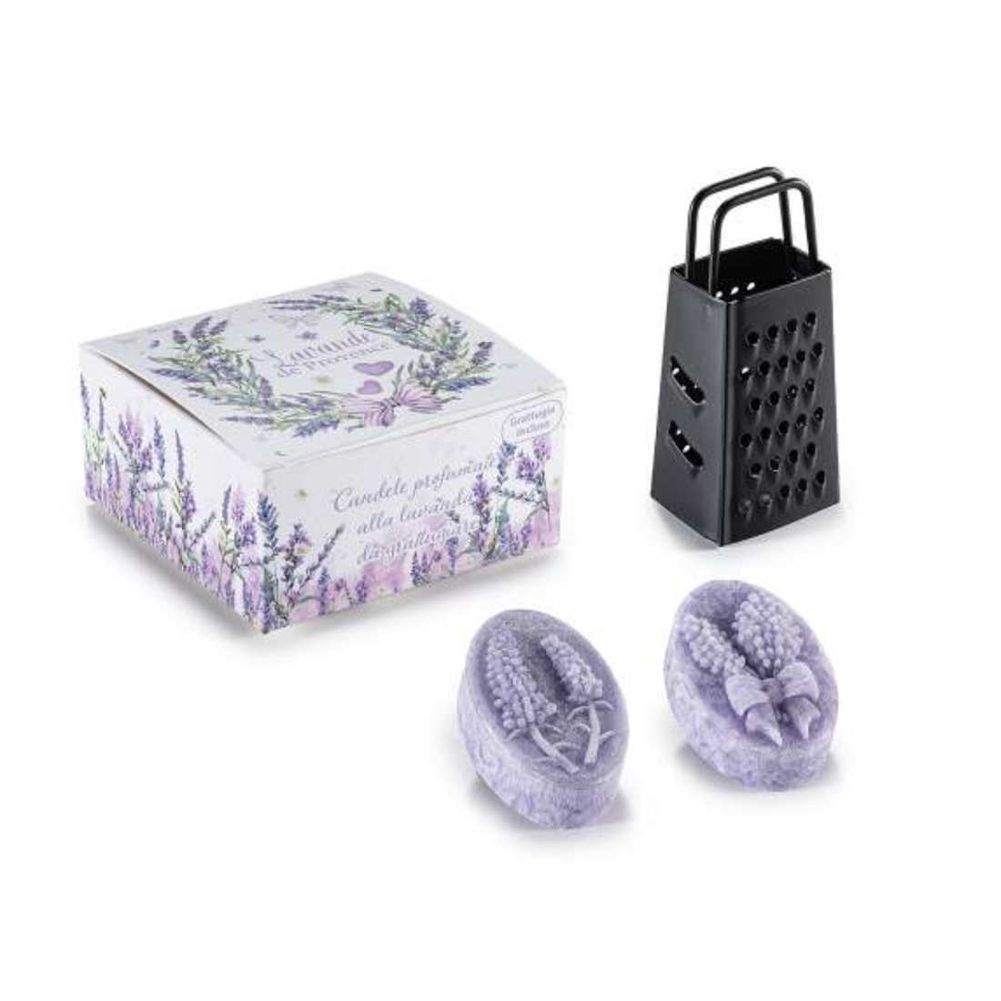 Cere Profumate Lavanda con Grattugia