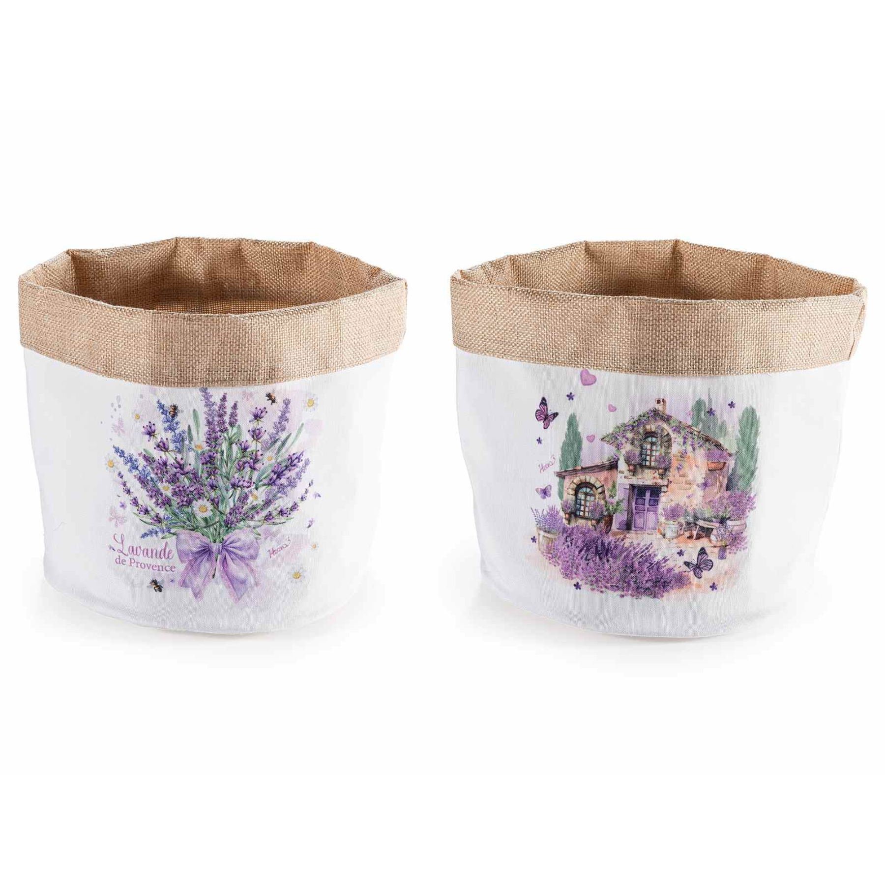 Cestino in Juta Lavanda