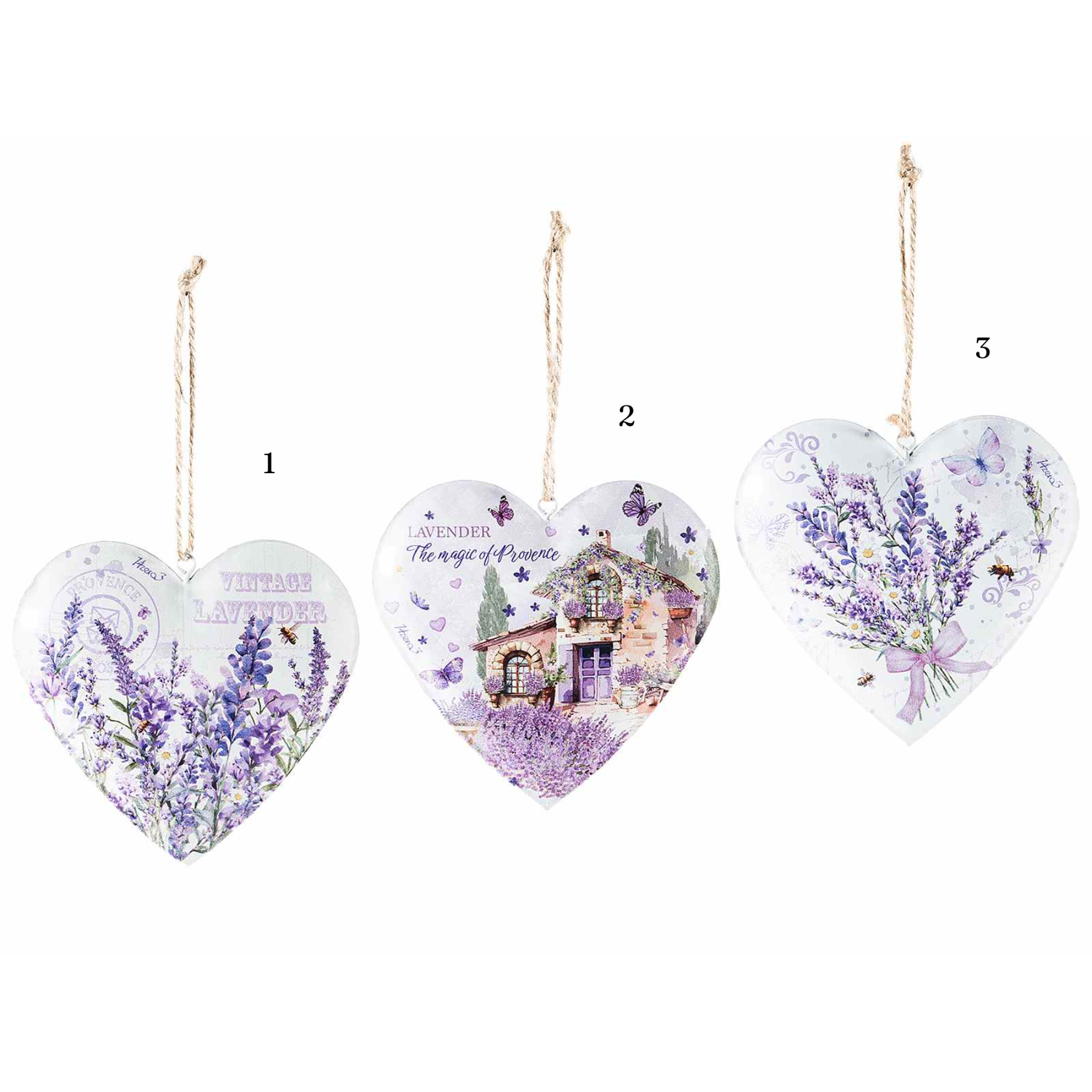 Cuore Metallo Lavanda