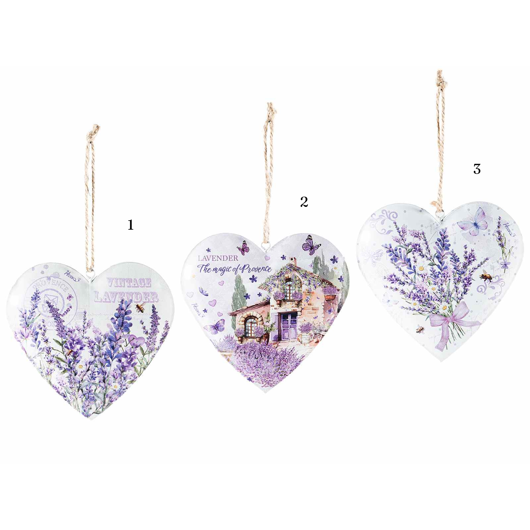 Cuore Metallo Lavanda