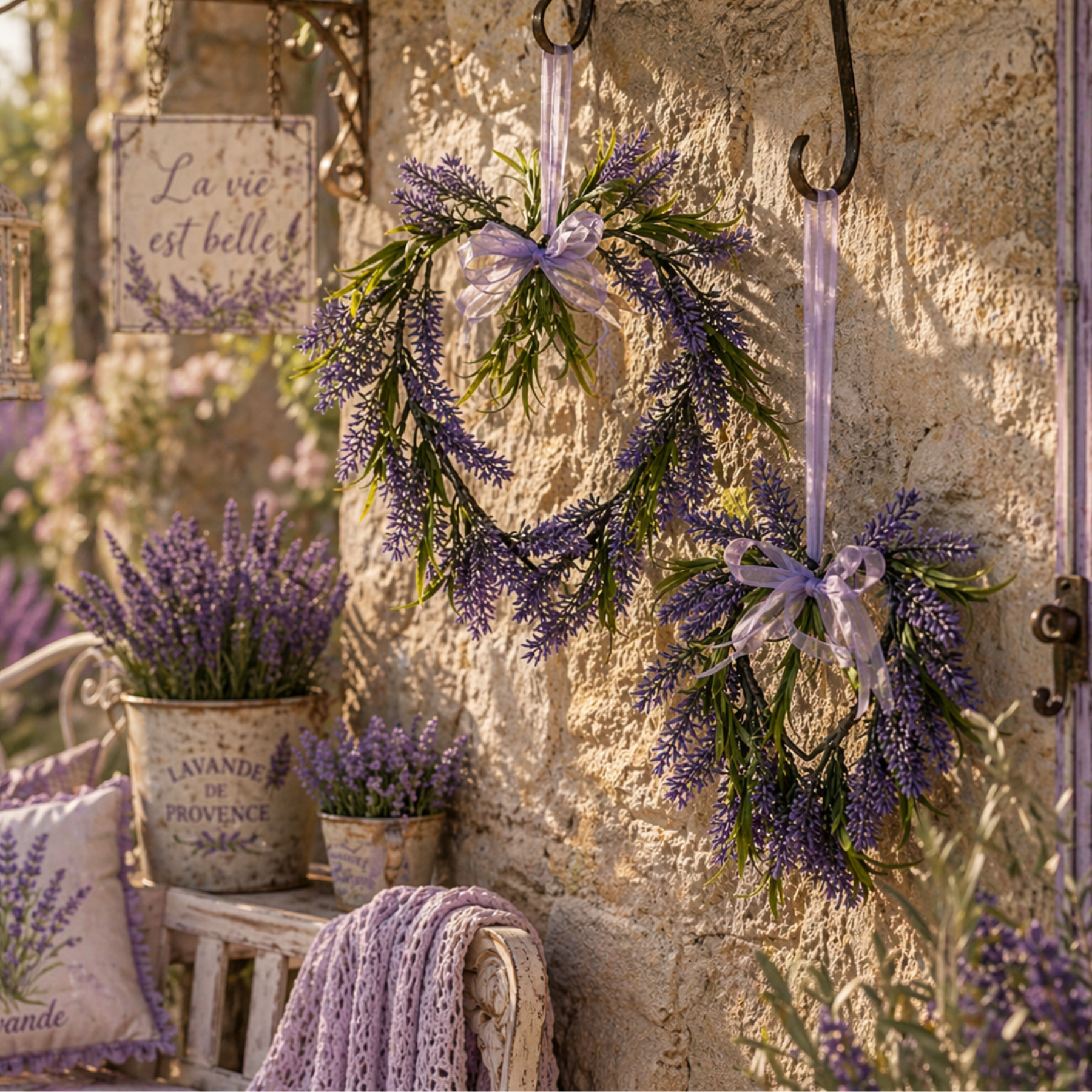 Ghirlanda Lavanda Cuore