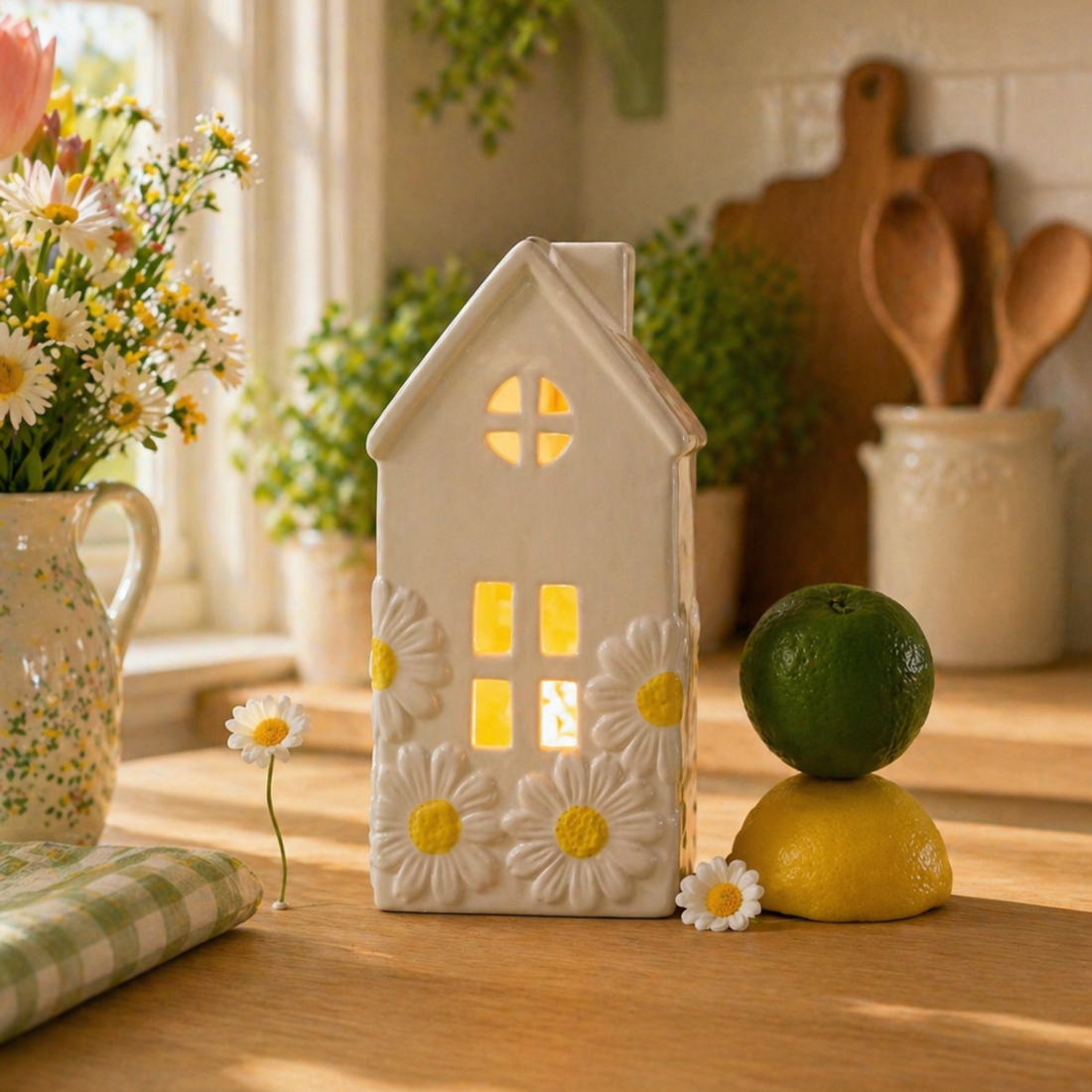 Porta Tea Light Margherite