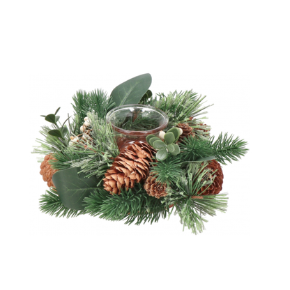 Ghirlanda Porta Tea Light Natural