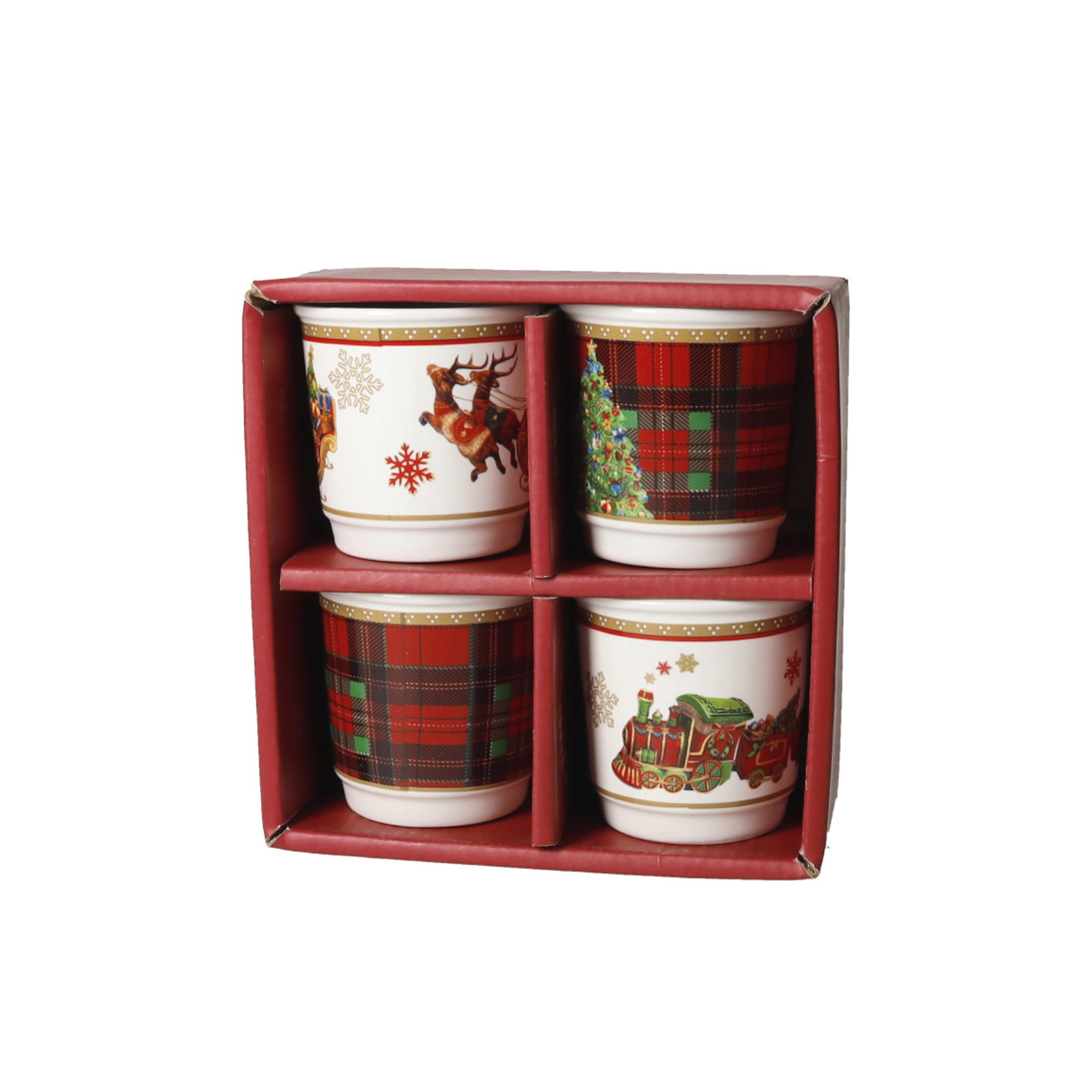 Set 4 Bicchierini Caffè Natale Brandani