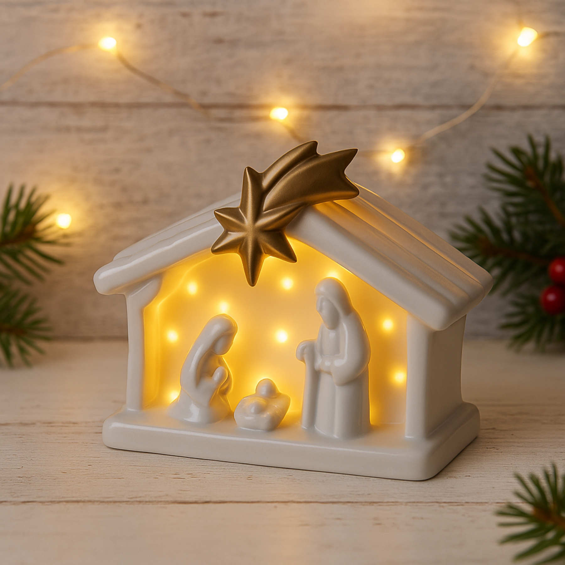Presepe in Ceramica Led