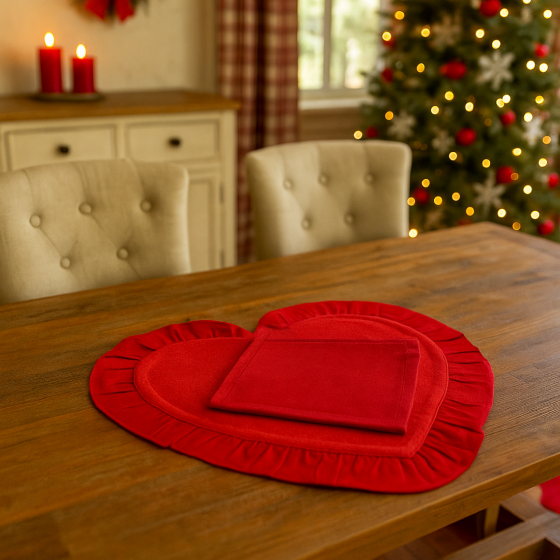 Sottopiatto Cuore Rouge Lovely Shabby